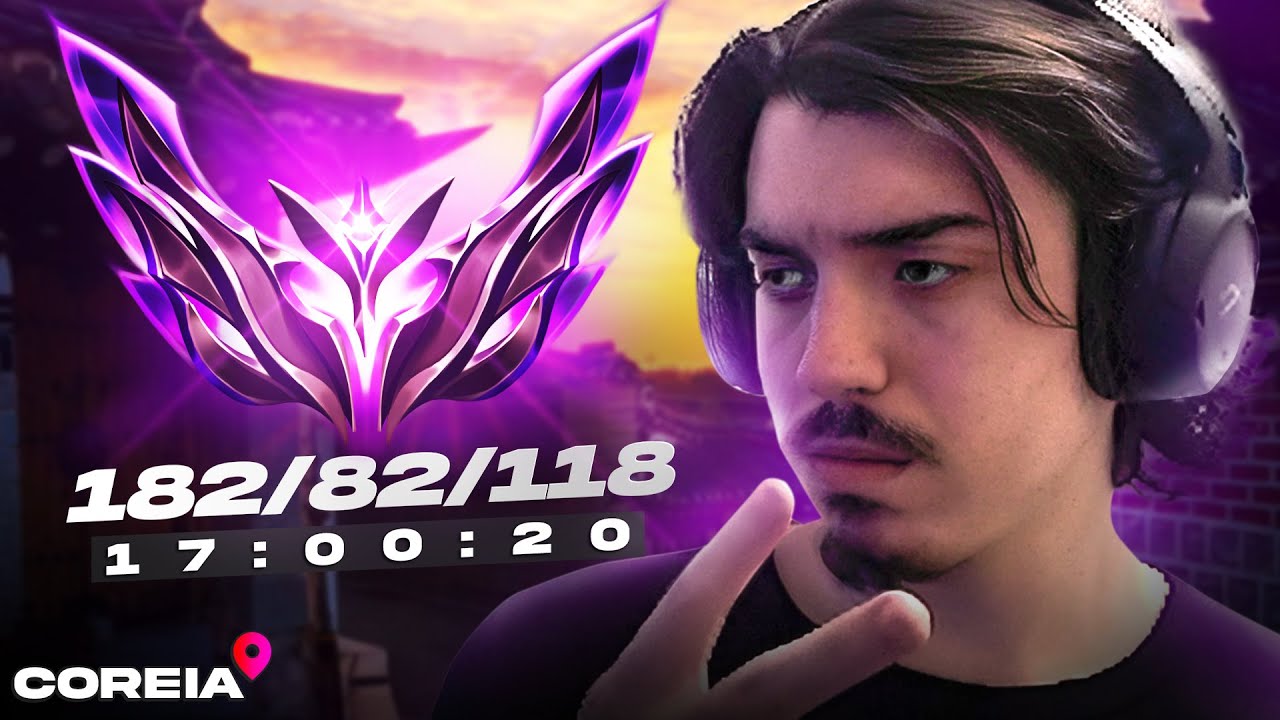 MESTRE - UNRANKED AO MESTRE (SEM DORMIR) COREIA.