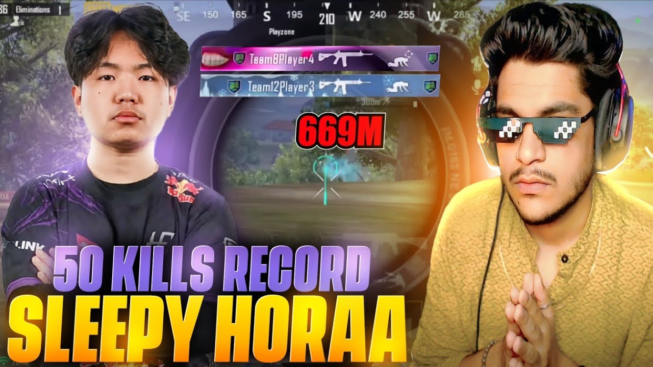 😱WORLD RECORD 50 SOLO KILLS BY *SLEEPY HORAA* IS #1 INTERNATIONAL DANGEROUS PLAYER | REACTION