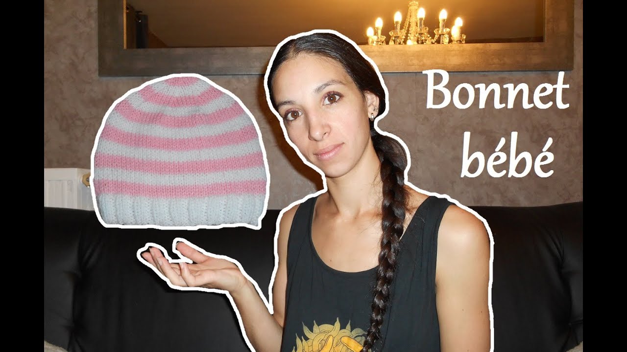 Cadeau de naissance : bonnet bébé Facile et Rapide / knit baby cap birth
