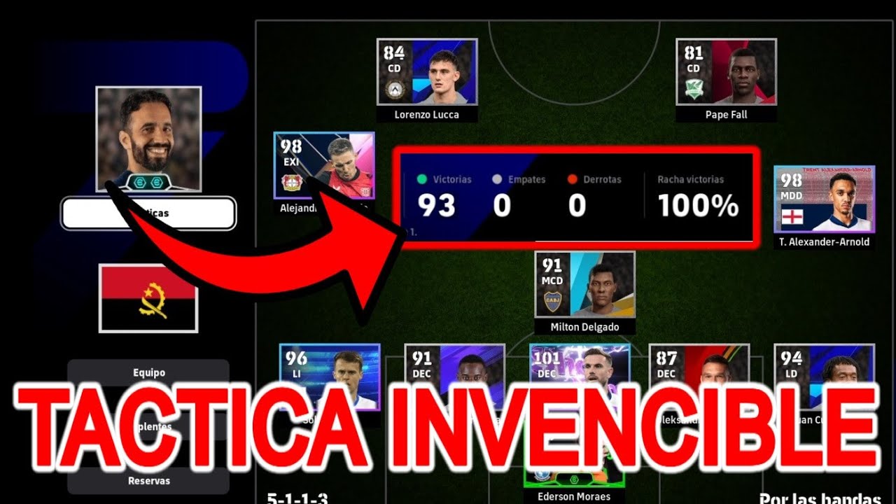 REVELO mi FORMACION y TACTICA SECRETA con la que SIEMPRE GANO en el EFOOTBALL
