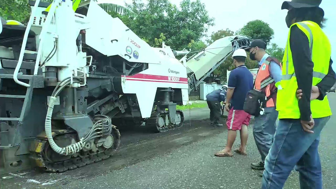 cold milling pengerukan Aspal ruas jalan nasional