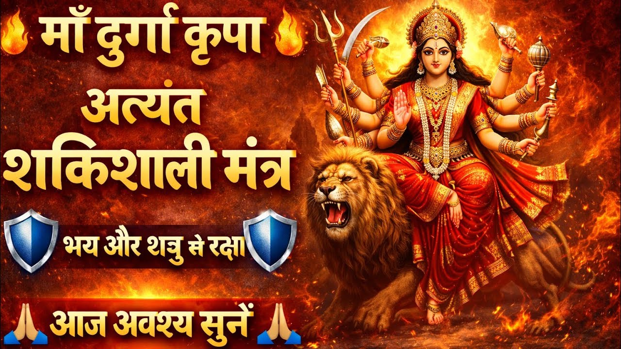  आज अवश्य सुनें ! माँ दुर्गा शक्तिशाली मंत्र  सभी संकट दूर, शत्रु नाश और मनोकामना पूर्णDurga  mantra