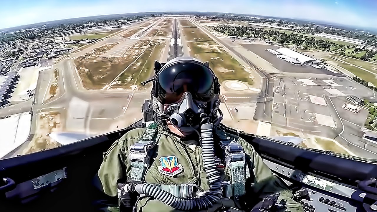 F-15 Eagle Takeoff & Maneuvers • Cockpit View