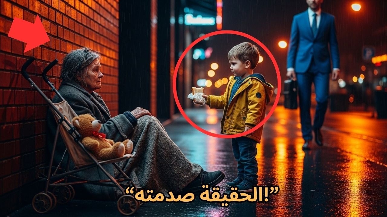 رجل ثري تجاهل متسولة… ثم همس ابنه: “بابا… هذه أمي!” | كارما فورية