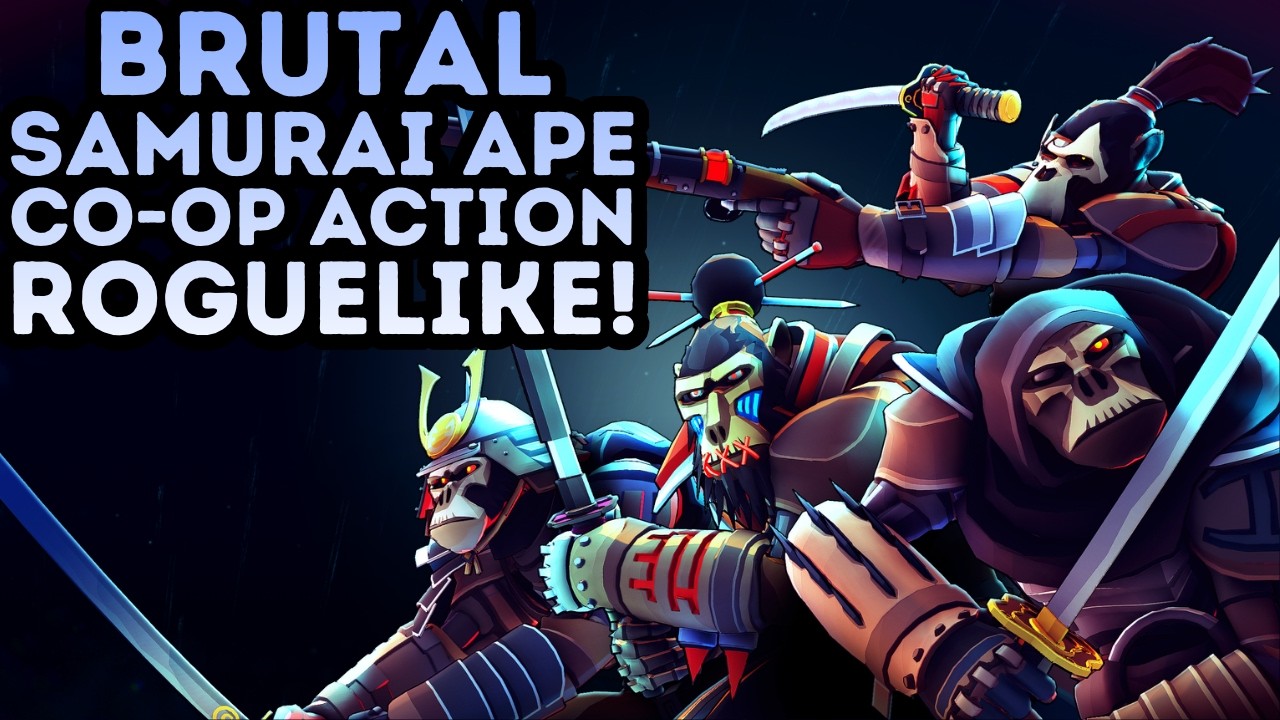 Absolutely BRUTAL Samurai Ape Action Roguelike! Cursed Blood!