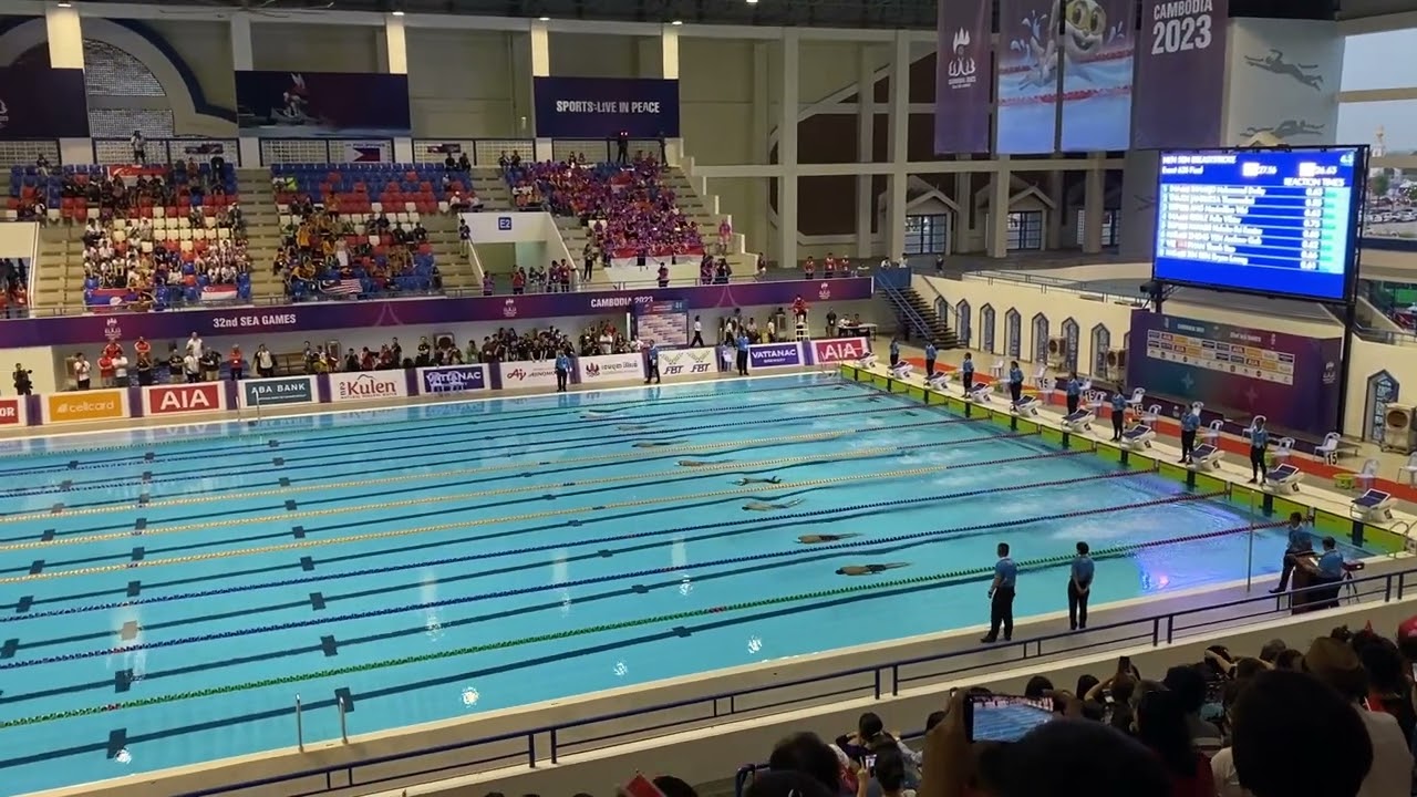 Men 50m Breaststroke. #cambodia2023 #32ndseagames #swimming