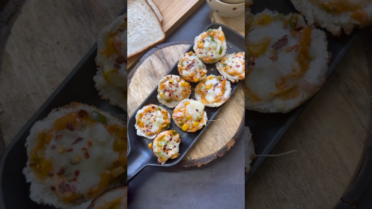 Bread pizza cups !😍 #food