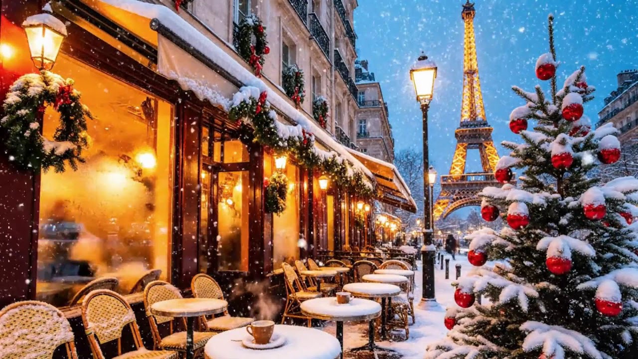 Snowy Day Coffee Shop Jazz Ambience 🌨️