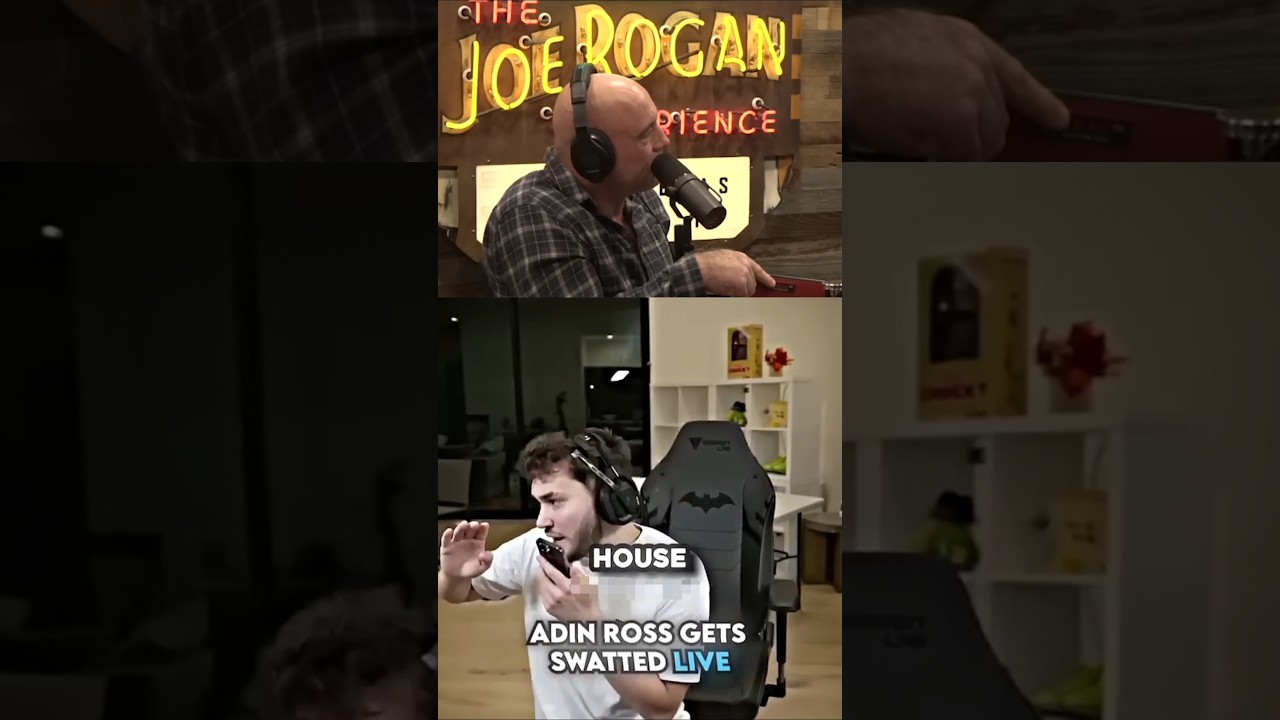 Adin Ross Gets SWATTED Mid Stream - Joe Rogan Reacts