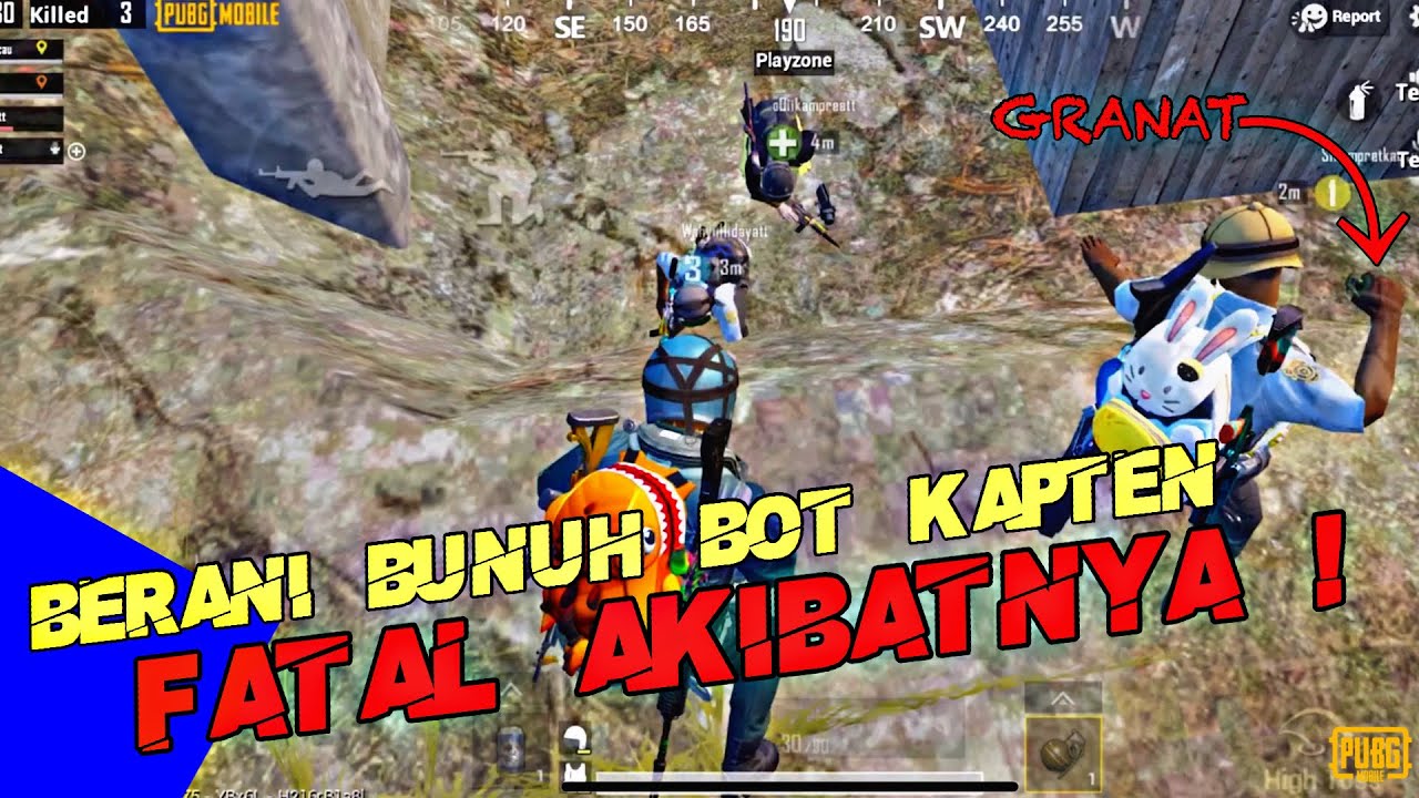 Kapten MOMON EMOSI ! Chicken dinner - PUBG MOBILE