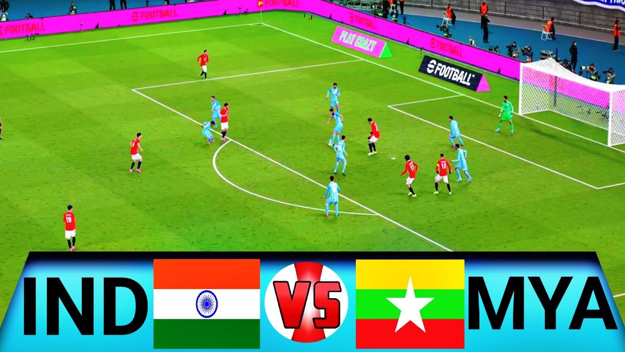 INDIA vs MYANMAR | 23 Feb 2026 - International Football Match | eFootball (4K) Gameplay 