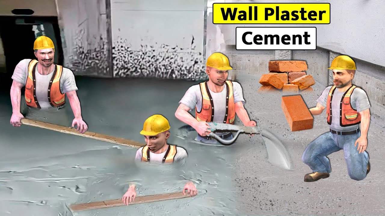 Cement Wall Plaster Mistri Ka Wall Construction Hindi Kahani Hindi Moral Stories Funny Comedy Video