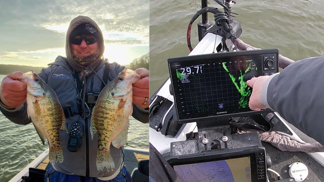 Finding Schools of Winter Crappie and Catching them!