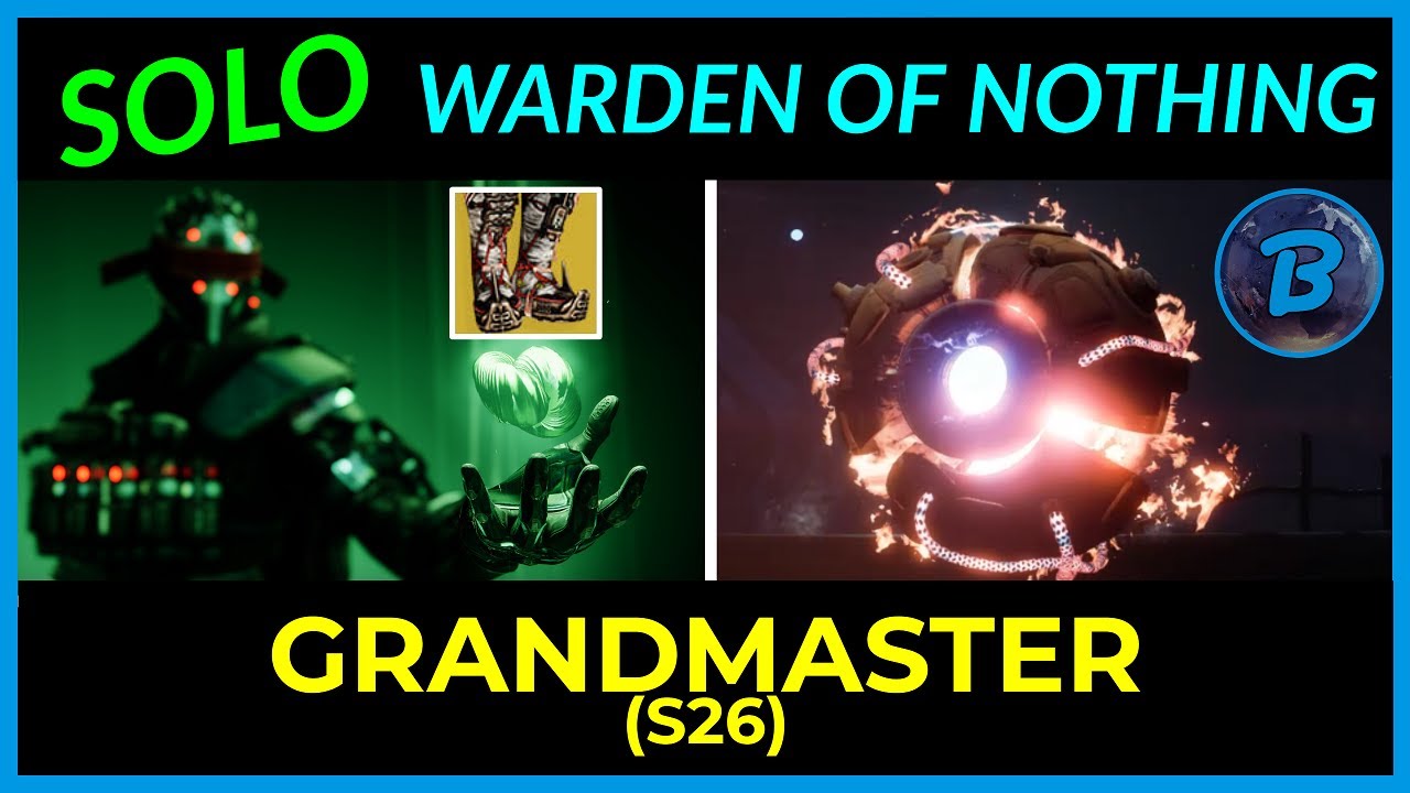 SOLO Warden of Nothing - Grandmaster Nightfall (Platinum Rewards)
