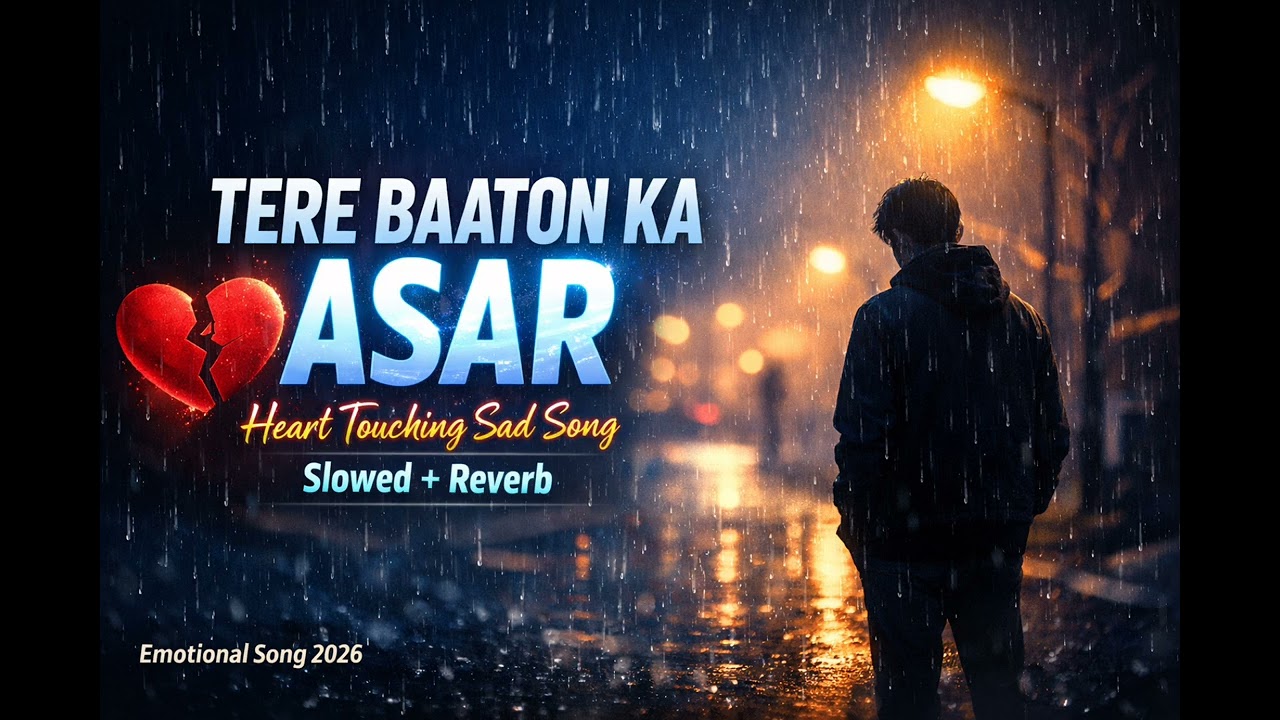 Tere baton ka asar #slowed reverb sad song 💔😭#1million 