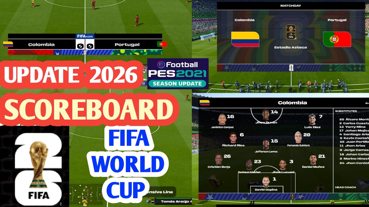 PES 2021 FIFA World Cup 2026 Scoreboard Update