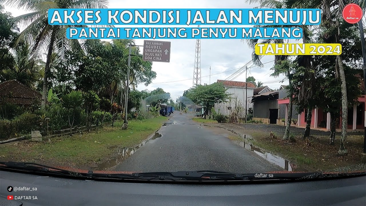 jalan menuju pantai TANJUNG PENYU MALANG // 1 rute dgn pantai balai kambang april 2024 part 1.