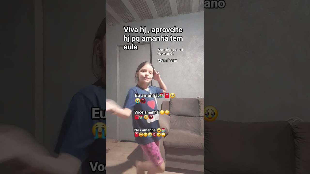 Q s&eacute;rie q vc vai esse ano??? Eu:4&deg; ano💗😑