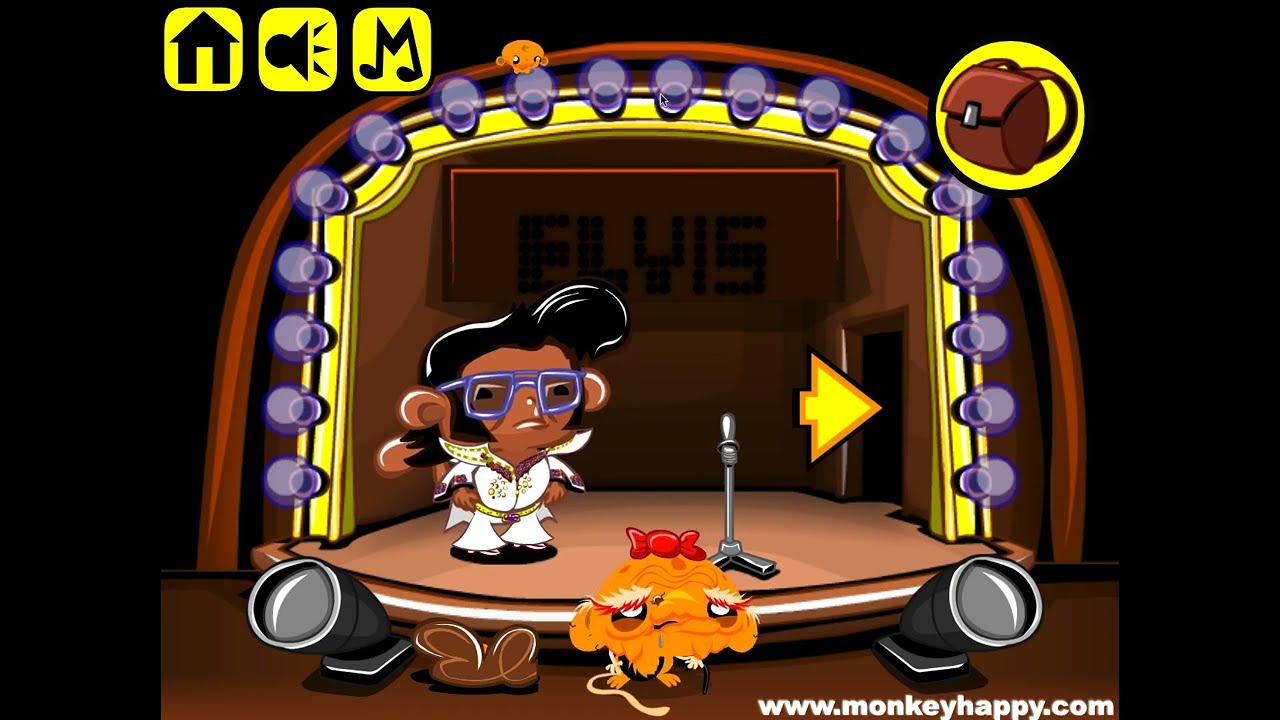 Monkey GO Happy Stage 856 - Elvis Theme