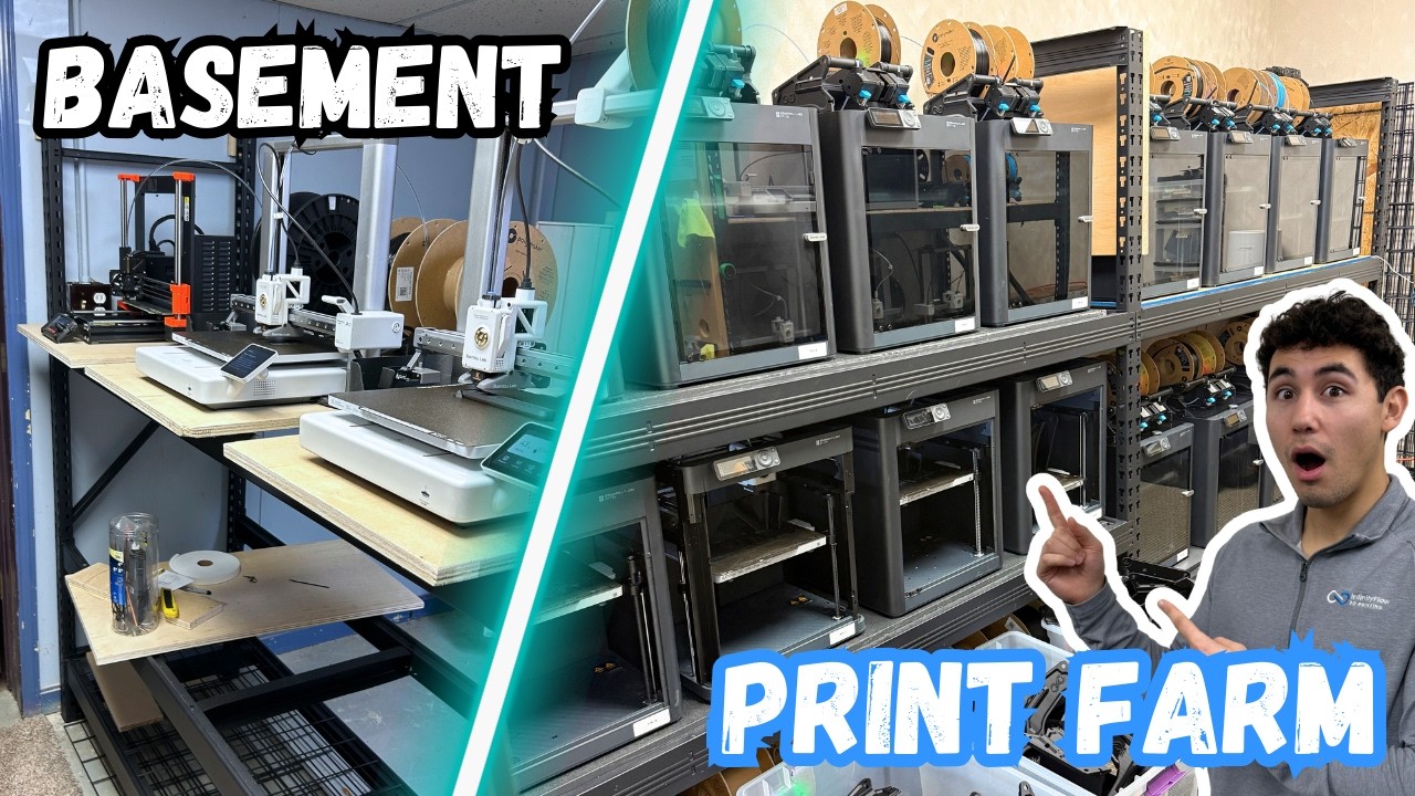 How We Made It Out of the Basement (3D Print Farm) | Morning In The Life