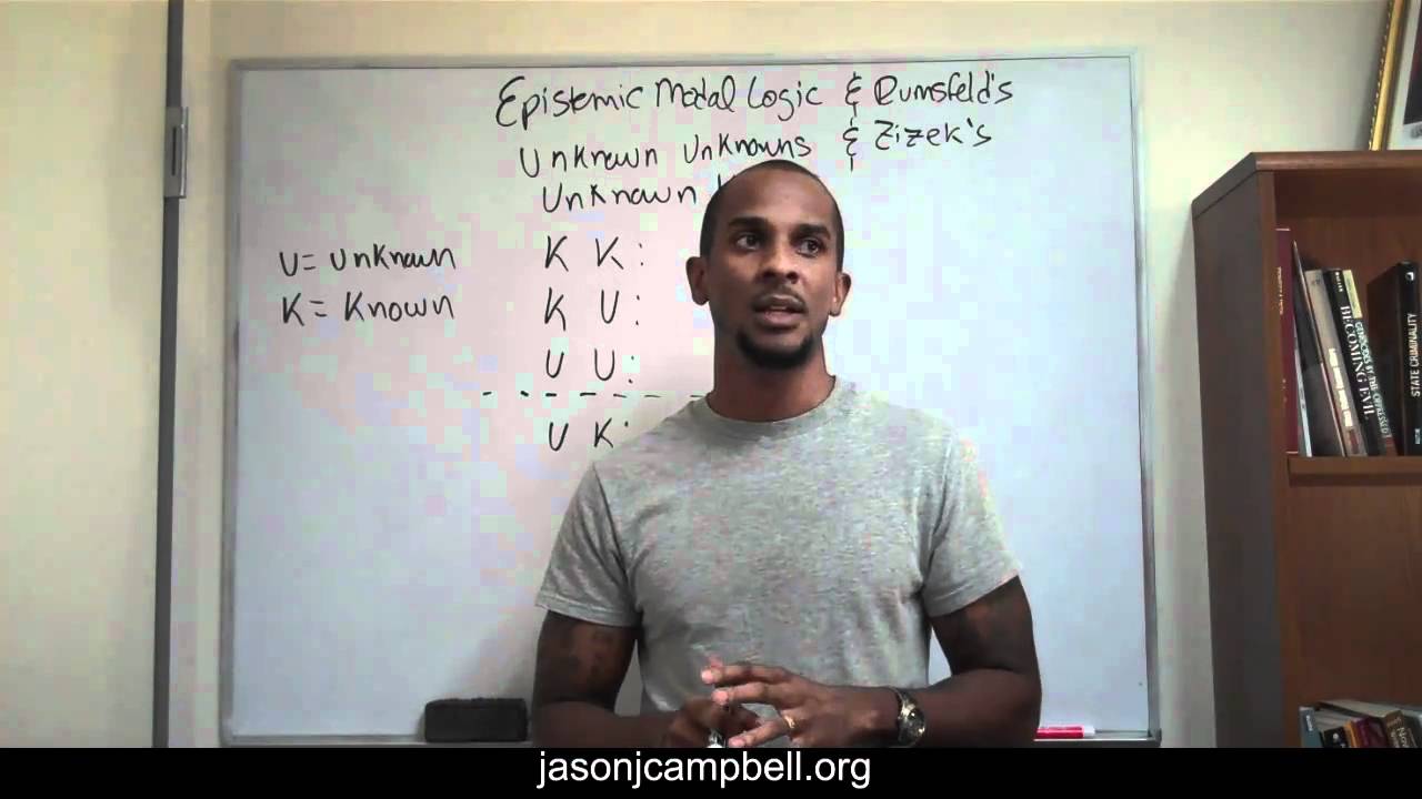 Logic Lecture: Epistemic Modal Logic and Rumsfeld Known Knowns and Zizek's Unknown Knowns
