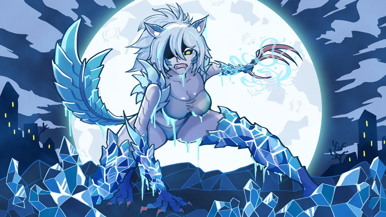 【怪物獵人生態】月光贊歌-冰狼龍【魔物獵人】