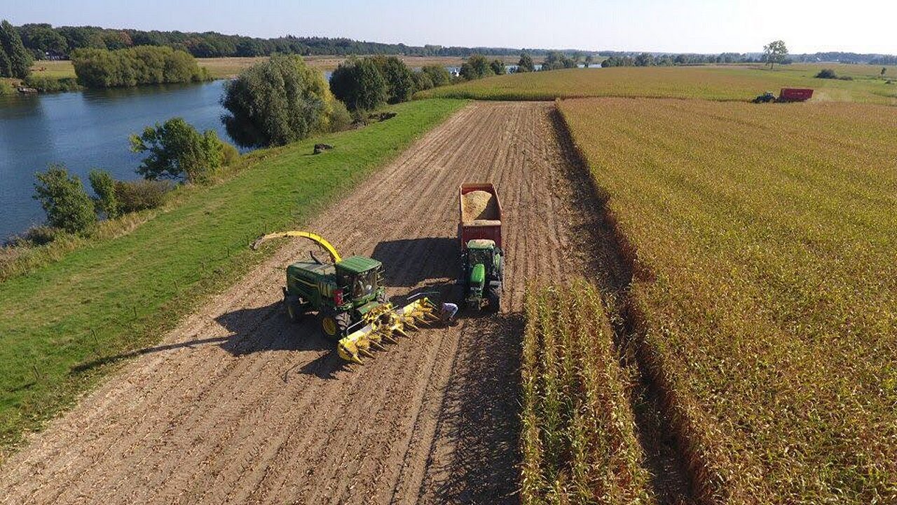 Loonbedrijf Heldens ma&iuml;shakselen John Deere 7450i Trekkerweb ensilage h&auml;ckseln cornsilage