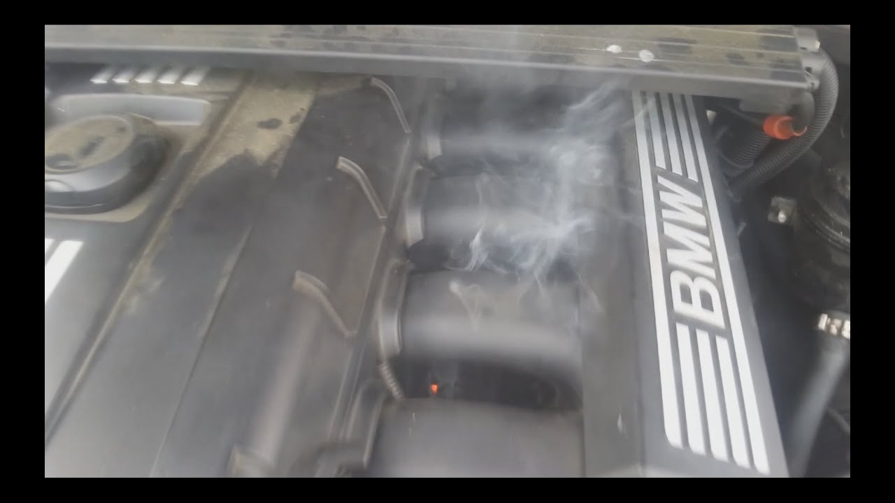 Smoke and Fire Under Hood from Intake Manifold - BMW 3 Series