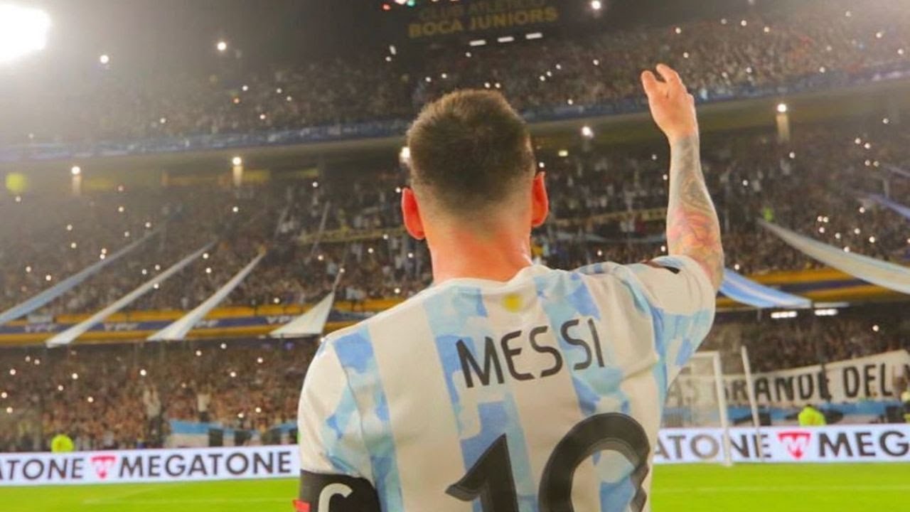 Argentina vs Venezuela 3-0 REACCIONES de MESSI en LA BOMBONERA