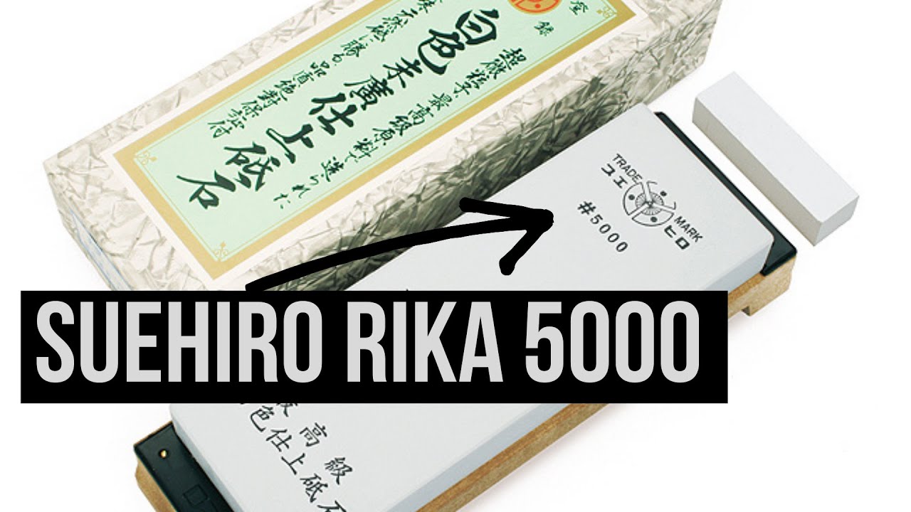 Review da pedra de afiar japonesa Suehiro Rika 5000 whetstone