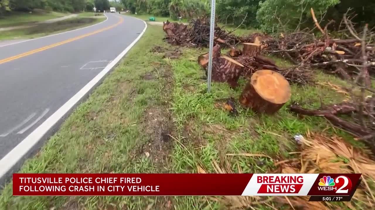Florida police chief terminated after rollover crash in unmarked vehicle