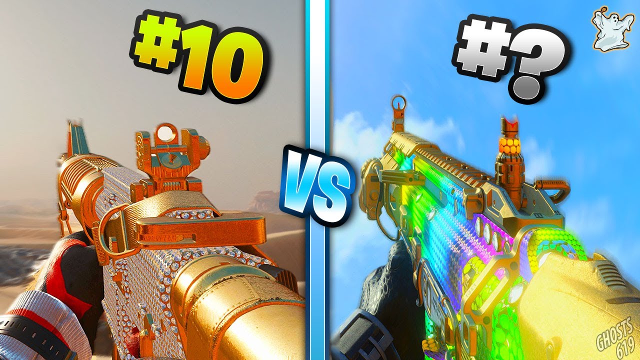 Ranking EVERY Diamond Camo in Call of Duty