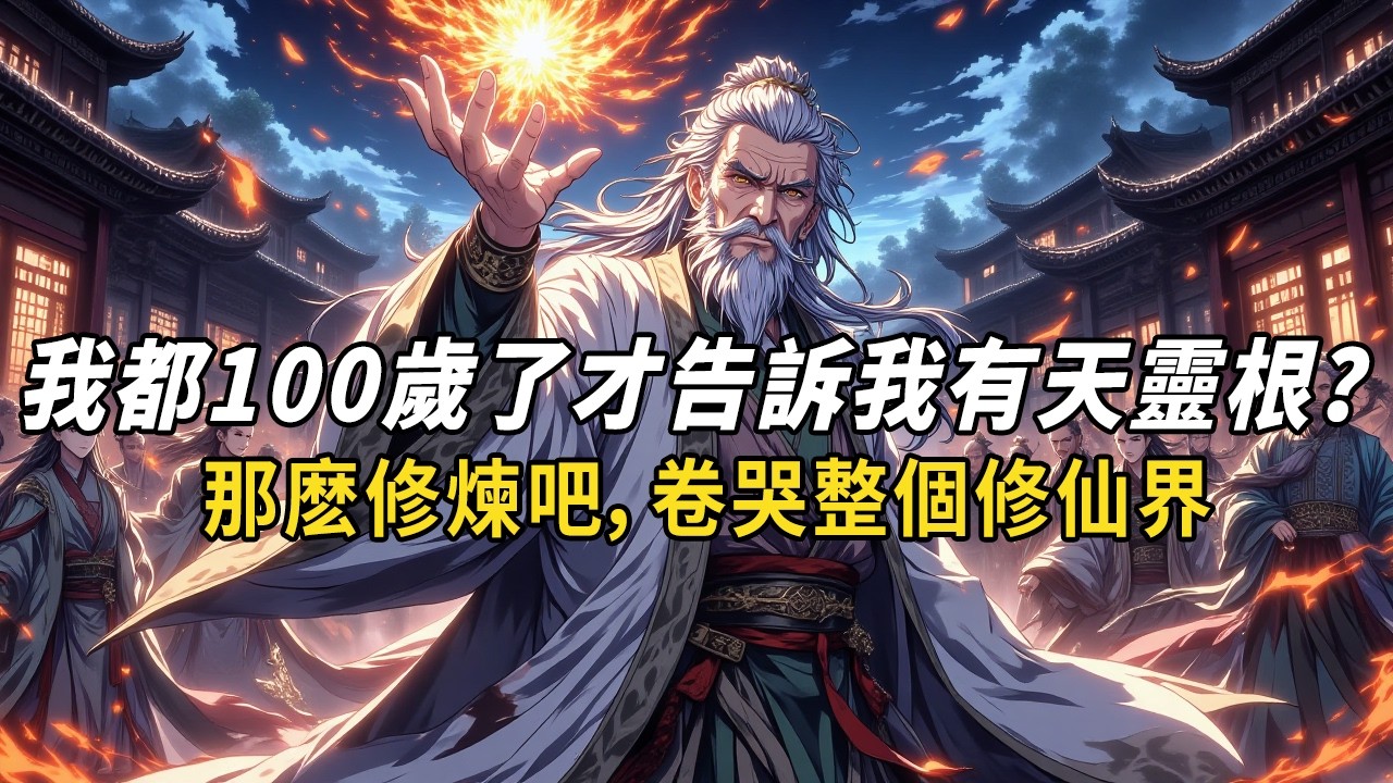 《我都100歲了才告訴我有天靈根？那麽修煉吧，卷哭整個修仙界！》十八歲測無靈根，百年蹉跎成村叟；百歲壽宴當日，仙人臨村重測，竟覺醒罕見天靈根！狗都不要的年紀，他偏要逆天修仙！#修仙 #故事頻道