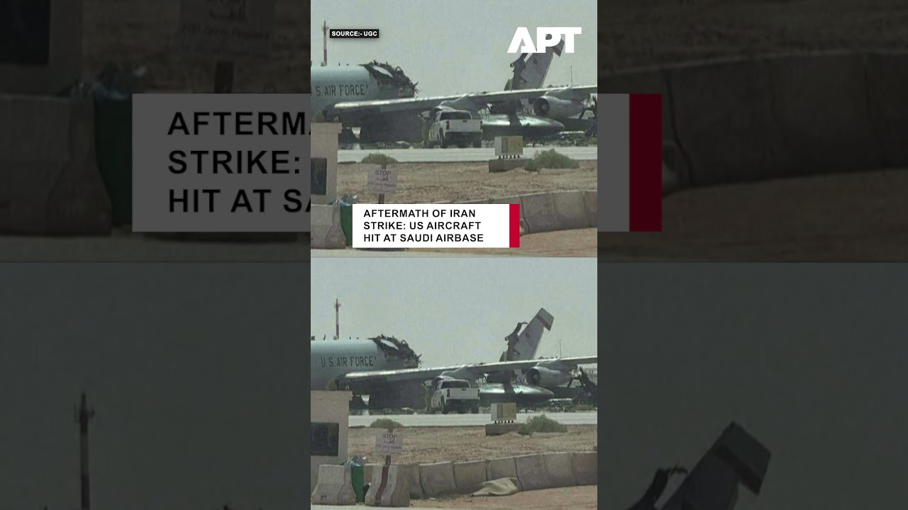WATCH: US Plane Wreckage Seen After Iran Attack on Saudi Airbase Amid Tensions | APT