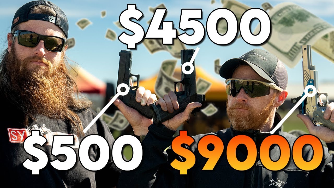Пистолеты за $500, $4500 и $9000 — кто победит?