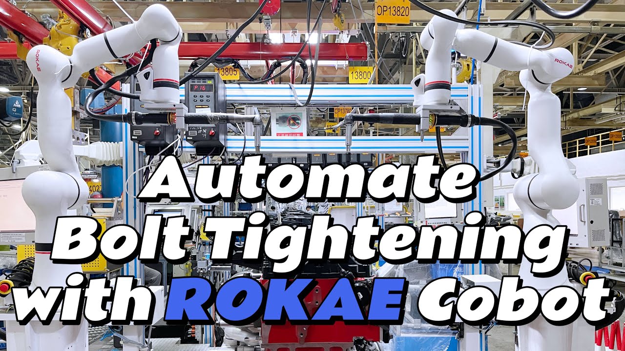 Automate Bolt Tightening with ROKAE xMate Cobot #robot #industrial #robotics