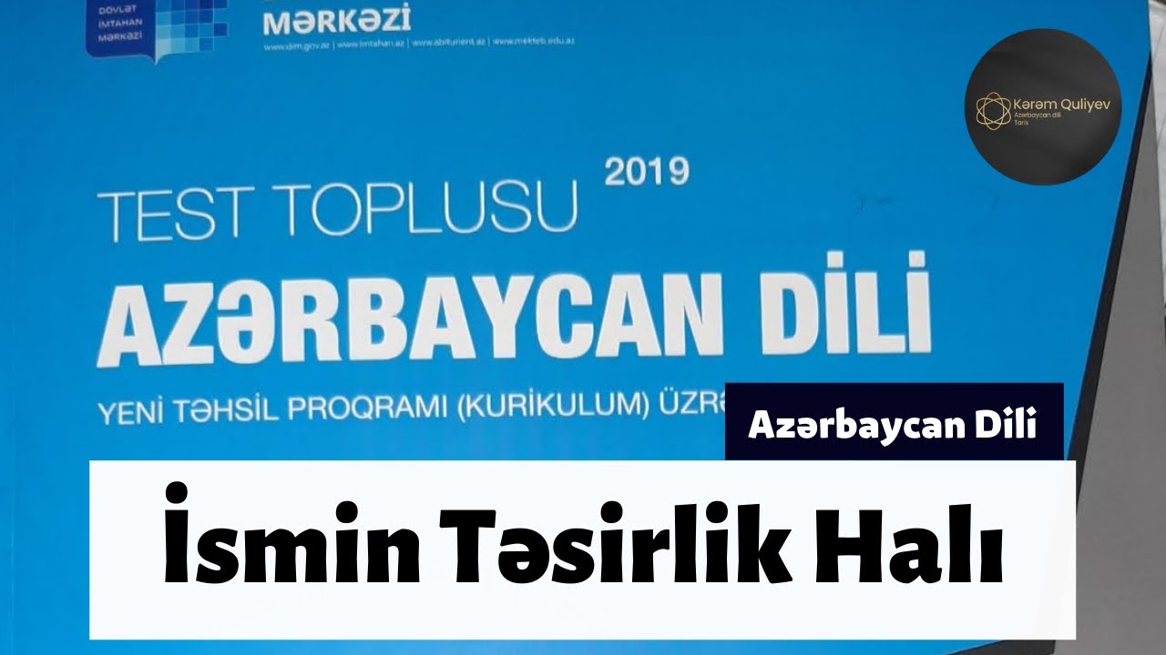 İsmin Təsirlik Halı / Azərbaycan dili