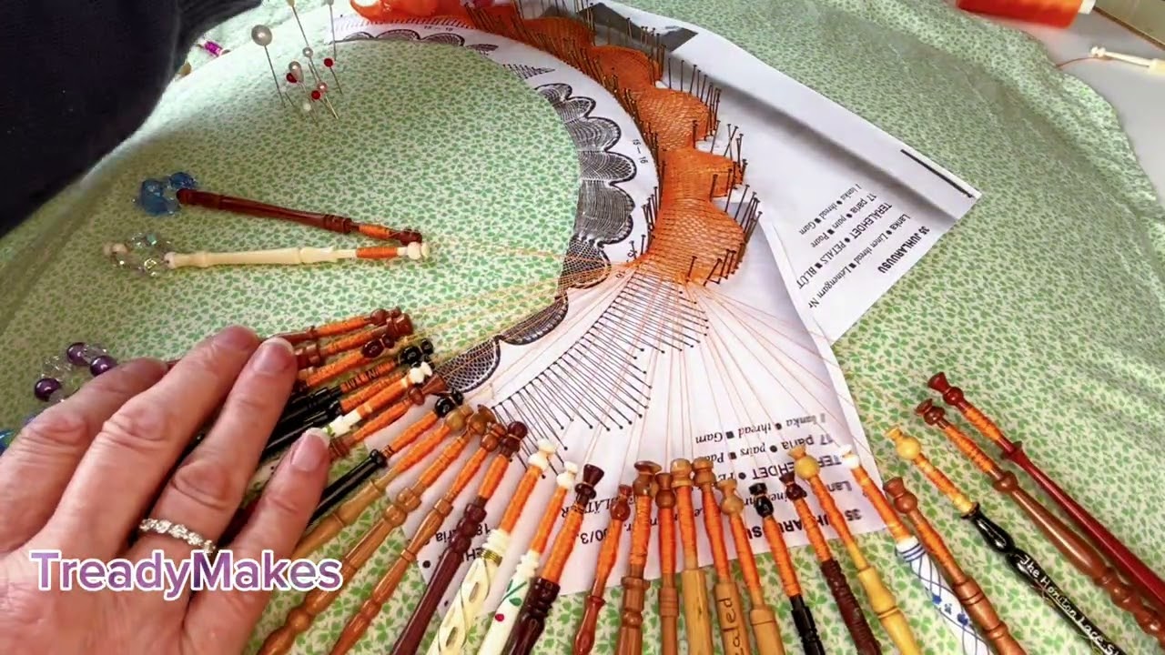 Watch Me Create A Beautiful 3D Rose From A Vintage Bobbin Lace Pattern | MINDFUL CRAFTING