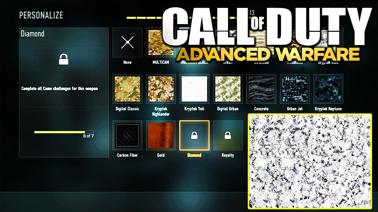 Advanced Warfare - Diamond Camo Unlock Glitch? Problem Solved Inside XBOX ONE (COD AW TIPS) | Chaos