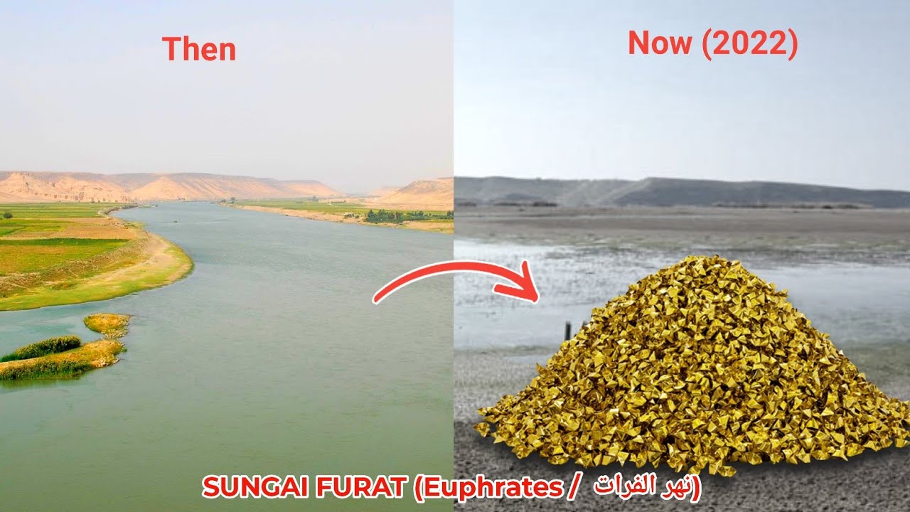 PENEMUAN EMAS Di Sungai FURAT Yang Semakin Mengering? Gold in the furat river..