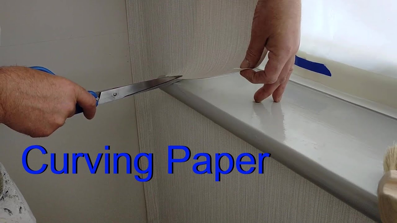How To Paper Window Rebate/Round Corners And Cills