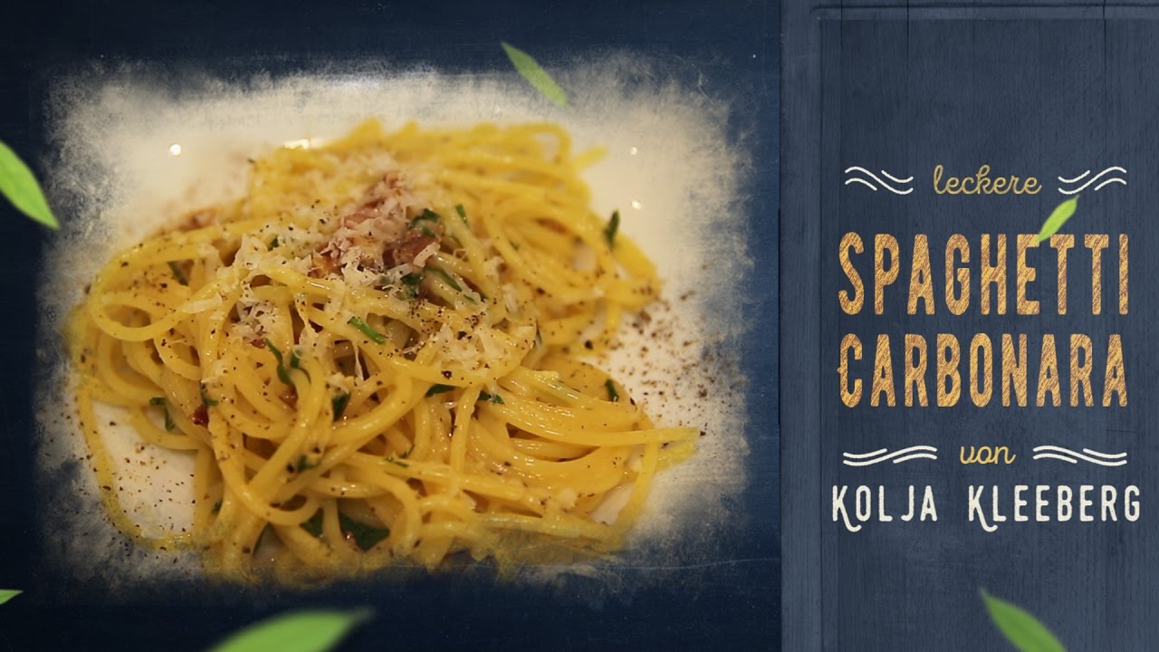 Die ECHTEN Spaghetti Carbonara | Kolja Kleeberg