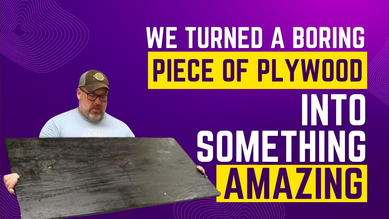 We Turned a BORING Piece of Plywood into Something AMAZING