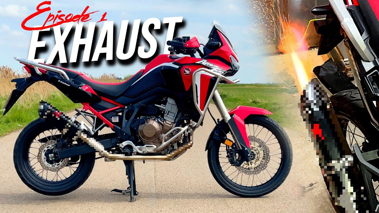 AFRICA TWIN FULL EXHAUST SYSTEM | Before & After