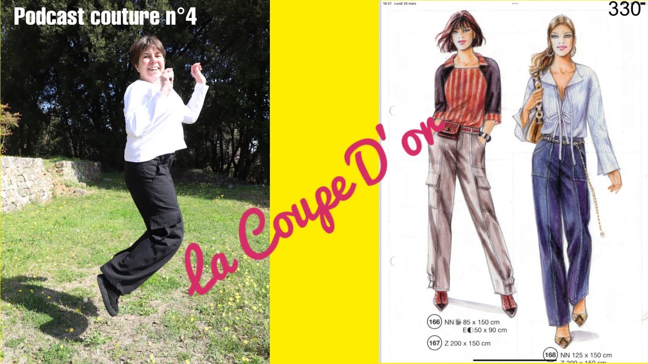 👉 Je couds le pantalon modèle 167 (Coupe d’Or supplément 330) – coupe fluide & confort 👖🪡