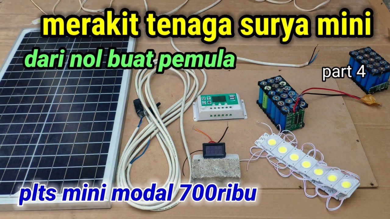 merakit panel surya buat pemula dari baterai 18650