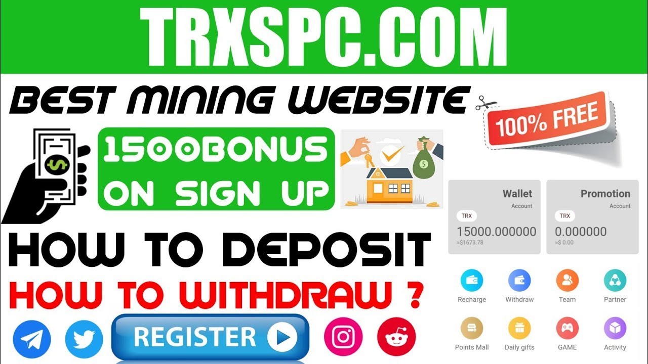 Trxspc Site Review | Best Trx Cloud Mining Project 2021 | Live Deposit