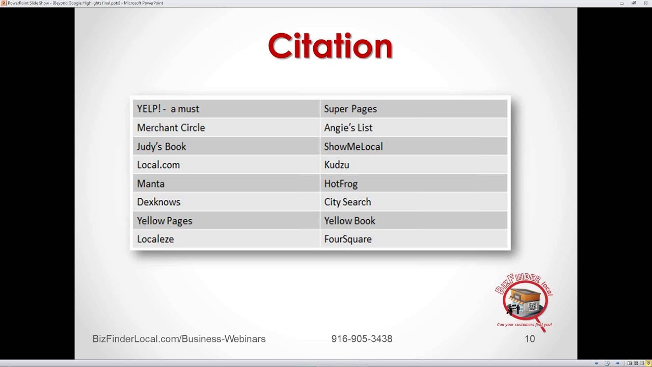 Beyond Google: Bing, Yahoo Local and Citation Sites: Secrets of Local Business Directories
