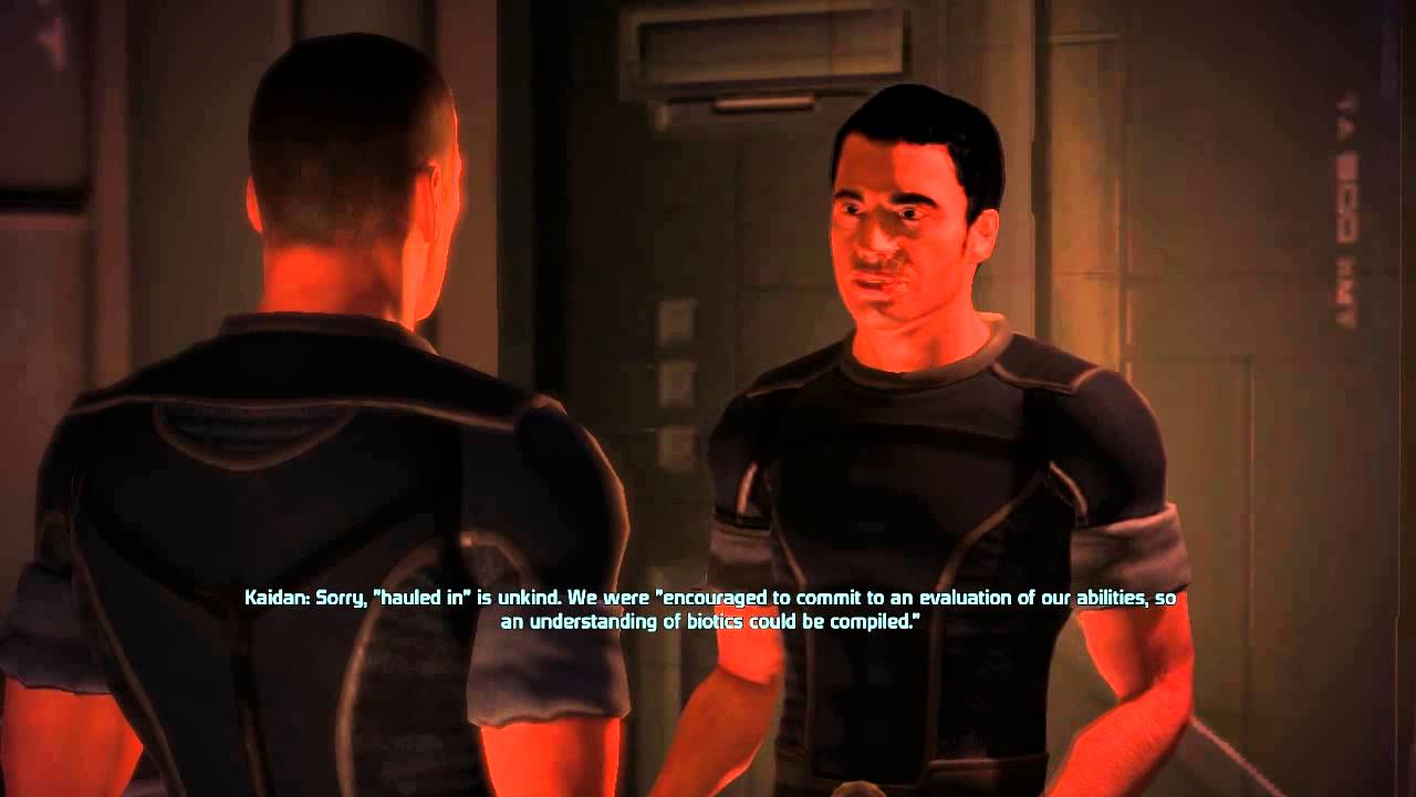 Mass Effect 1: Kaidan Gay Romance #1 : Kaidan's past + First time Flirting