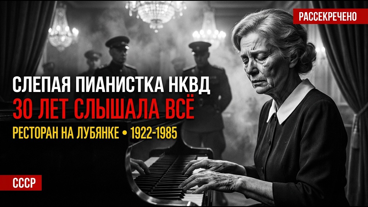 СЛЕПАЯ ПИАНИСТКА играла в ресторане НКВД 30 лет. Она СЛЫШАЛА все секреты и ЗАПОМИНАЛА